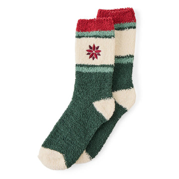 Life is Good Treeline Green Snuggle Sock