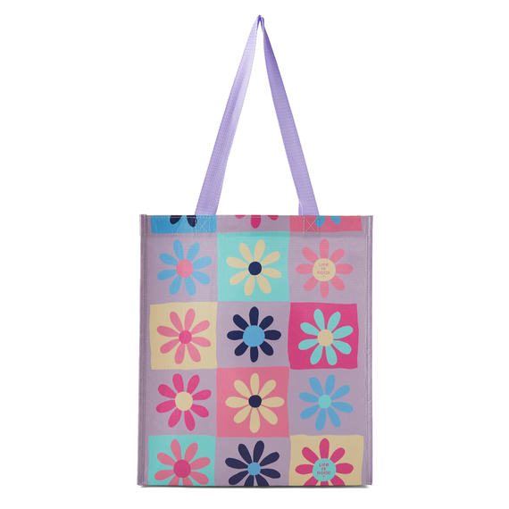 Life is Good Have a Nice Daisy Recycled Tote