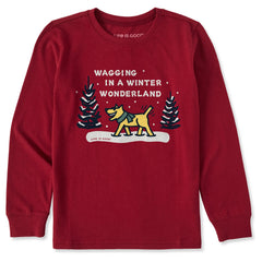 Life is Good Kids Wagging Wonderland Rocket Long Sleeve Crusher Tee