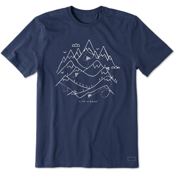 Life is Good Men's Mountain Bikers Crusher Tee