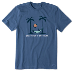 Life is Good Men's Saturday Hammock Palms Crusher Tee