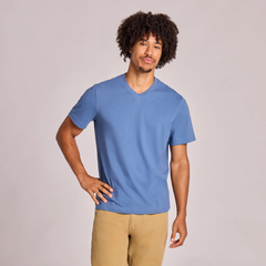 Life is Good Men's Solid Short Sleeve Crusher Vee
