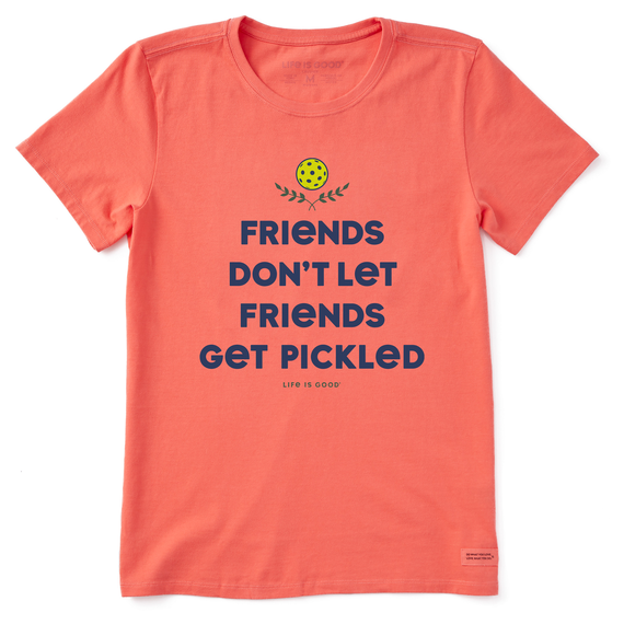 Life is Good Women's Wordsmith Pickleball Pickled Crusher Tee