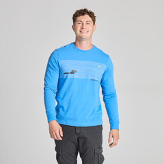Life is Good Men's Black Lab Retrievin’ Long Sleeve Crusher Tee
