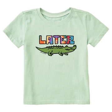 Life is Good Toddler Tie Dye Later Gator Crusher Tee