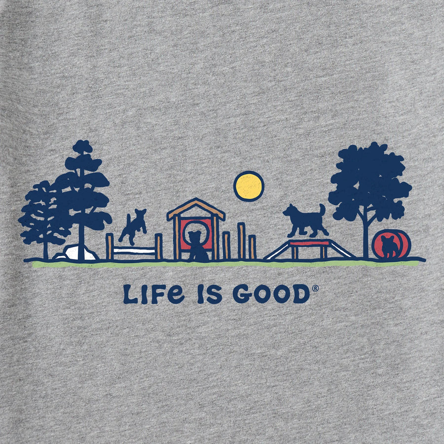 Life is Good Men's Dog Park Vista Short Sleeve Tee