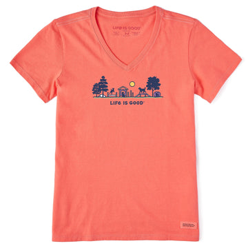 Life is Good Women's Dog Park Vista Crusher Lite Vee