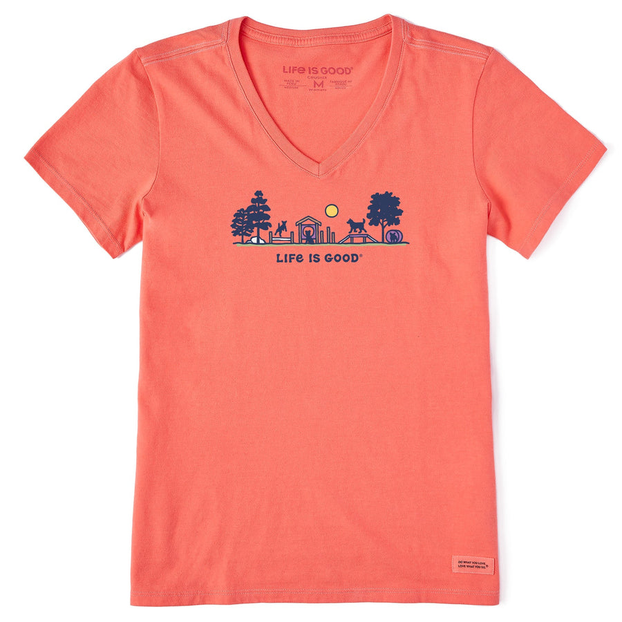 Life is Good Women's Dog Park Vista Crusher Lite Vee