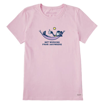 Life is Good Women's Jackie Not Working From Anywhere Crusher Tee