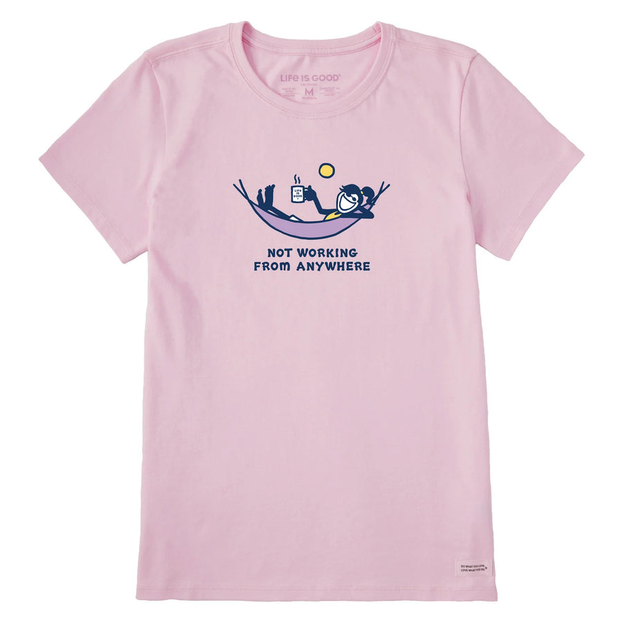 Life is Good Women's Jackie Not Working From Anywhere Crusher Tee