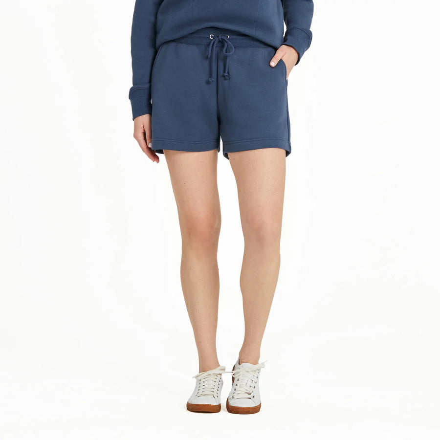 Life is Good Women's Solid Good Vibes Fleece Shorts
