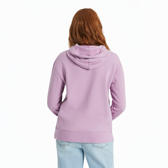 Life is Good Women's Retro Mountainscape Simply True Fleece Hoodie