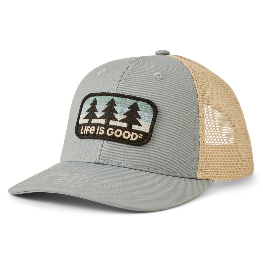 Life is Good Three Pine Patch Trucker