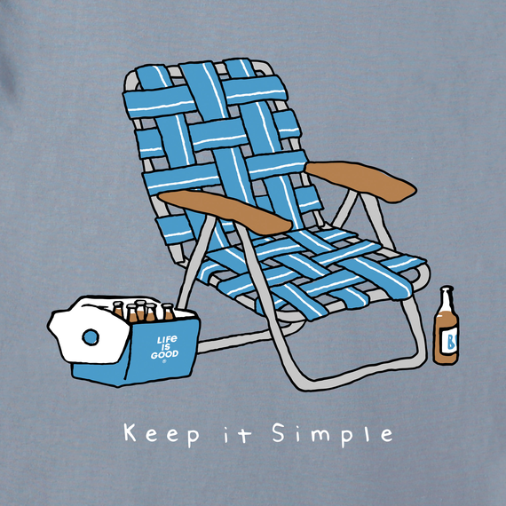 Life is Good Men's Keep it Simple Chair Crusher Tee