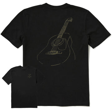 Life is Good Men's Guitar Crusher Lite Tee