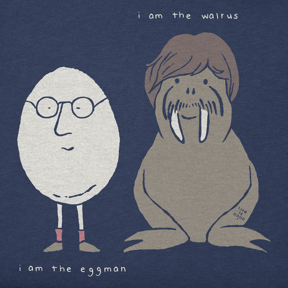 Life is Good Men's Quirky I Am The Eggman Crusher Lite Tee