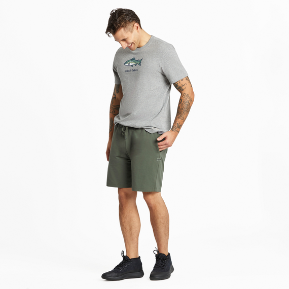 Life is Good Men's Solid Crusher Flex Shorts