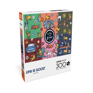 Life is Good Buffalo Games Fun Dogs 300 Piece Jigsaw Puzzle