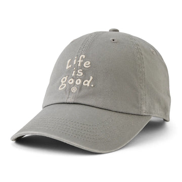 Life is Good Vintage Wordmark Stacked Chill Cap