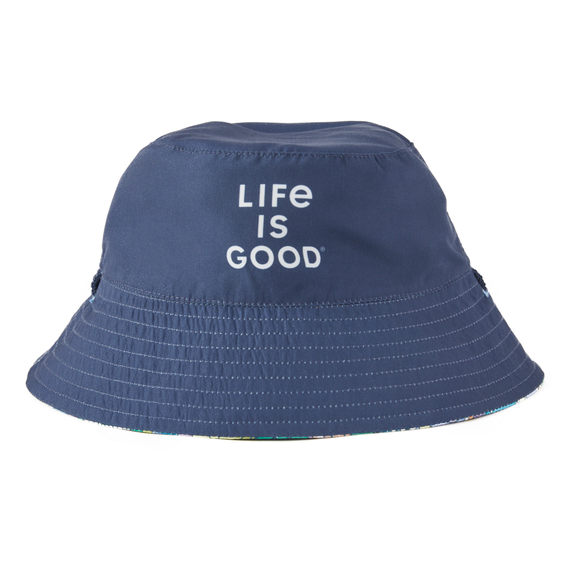 Life is Good Kids Dinosaur Friends Pattern Made in the Shade Bucket Hat