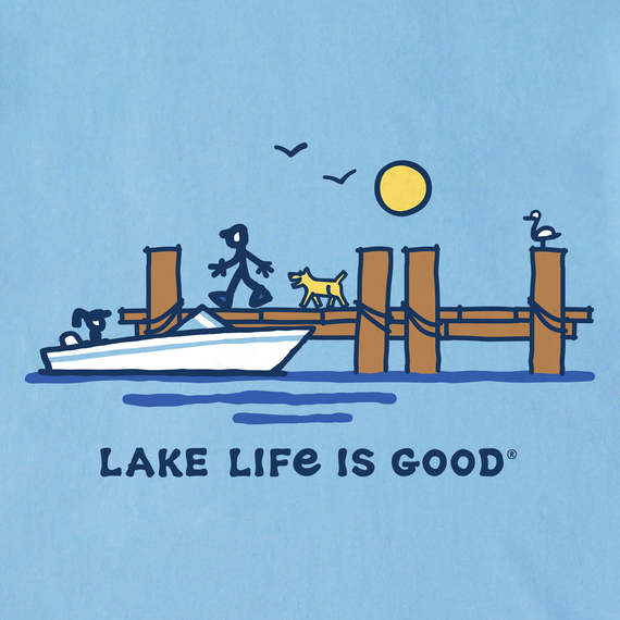 Life is Good Men's Dock Lake Life is Good Crusher Tee