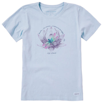 Life is Good Women's Dragonfly Lotus Breathe Crusher Tee