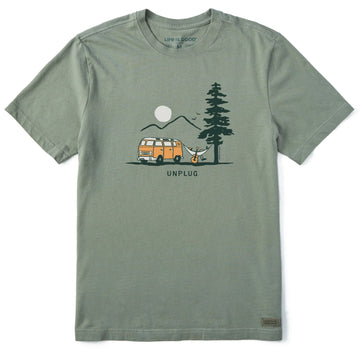 Life is Good Men's Unplug Hammock Crusher Tee