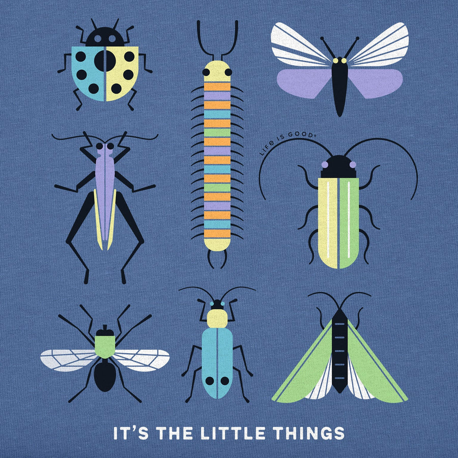 Life is Good Kids It's the Little Things Bugs Long Sleeve Crusher Tee
