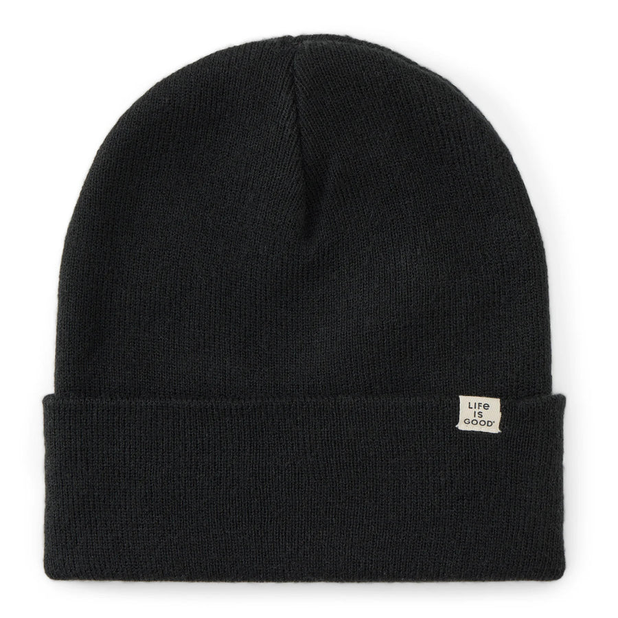 Life is Good Solid Cuff Beanie