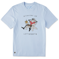 Life is Good Men's Director of Lollygagging Crusher Crusher Lite Tee
