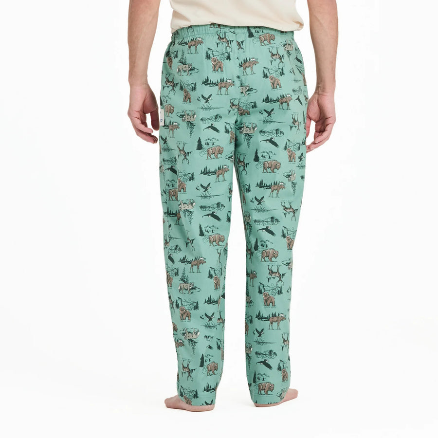 Life is Good Men's Scenic Wildlife Pattern Classic Sleep Pant