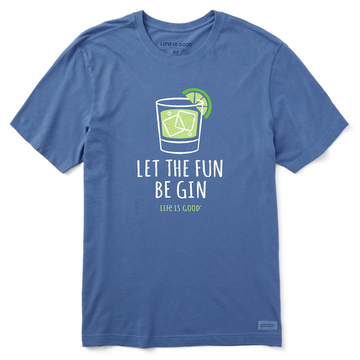 Life is Good Men's Let the Fun Be Gin Crusher Tee