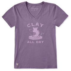Life is Good Women's Clay All Day Pottery Crusher Vee