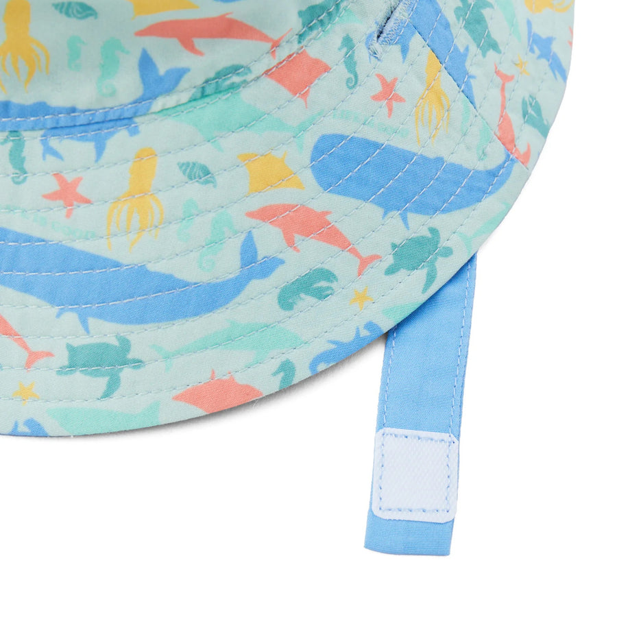 Life is Good Toddler Sea Life Pattern Made in the Shade Bucket Hat