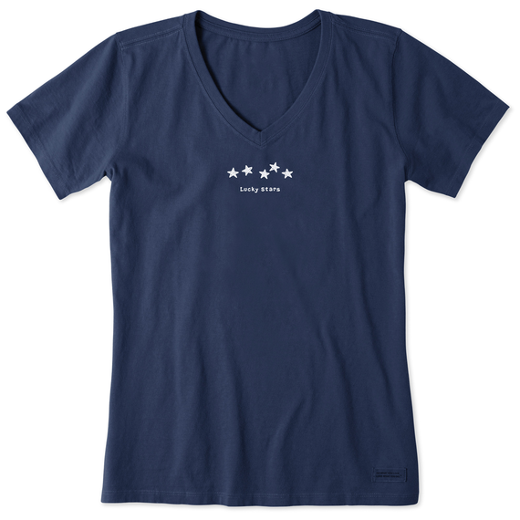 Life is Good Women's Lucky Stars Crusher Lite Tee