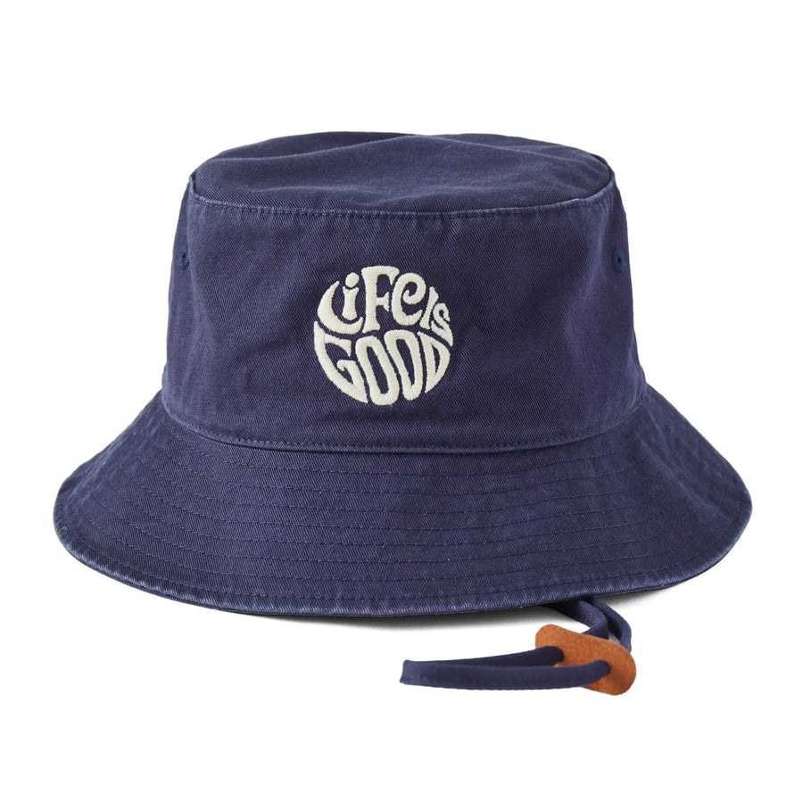 Life is Good Circle Bucket Hat