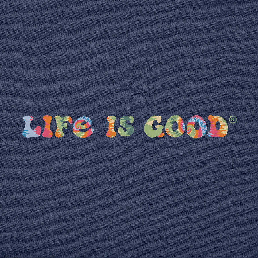 Life is Good Kids Groovy LIG Tie Dye Good Vibes Fleece Hoodie