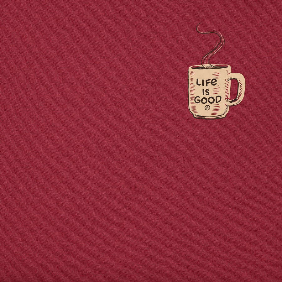 Life is Good Men's Happy Coffee Crusher Tee