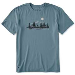 Life is Good Men's Buck in the Outdoors Crusher Lite Tee
