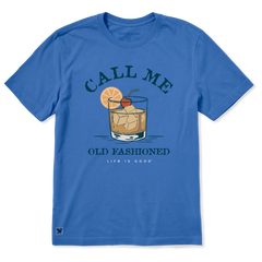 Men's Call me Old Fashioned Cocktail Crusher Tee