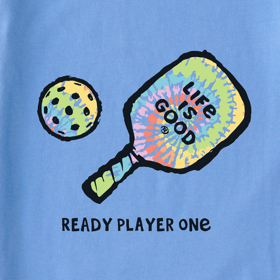 Life is Good Women's Ready Player One Pickleball Long Sleeve Crusher Tee