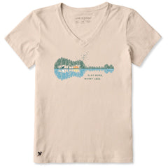 Life is Good Women's Here Comes the Sun Reflections Crusher Vee