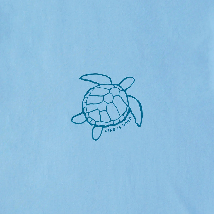 Life is Good Men's Macro Micro Sea Turtle Oceanscape Crusher Tee