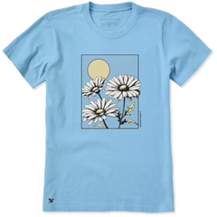 Life is Good Women's Daisies Sun Window Crusher Tee