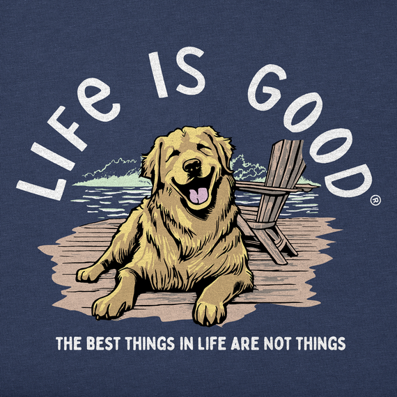 Life is Good Women's Best Things Golden Dock Crusher Tee