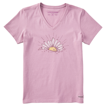 Life is Good Women's Dreamy Sunrise Daisy Crusher Vee