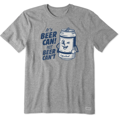 Life is Good Men's Beer Can Crusher Tee