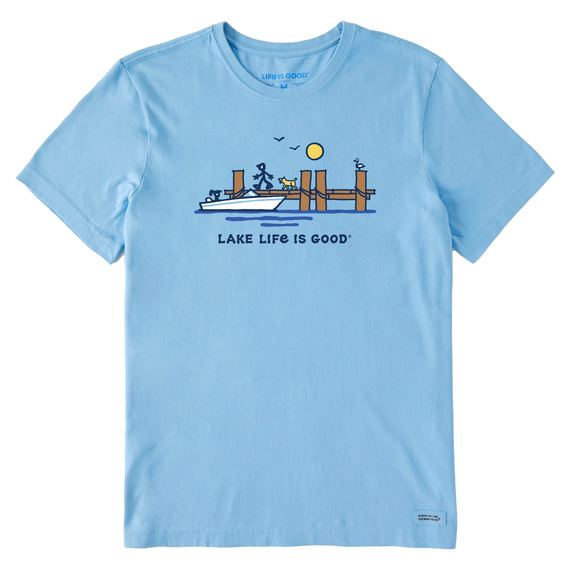 Life is Good Men's Dock Lake Life is Good Crusher Tee