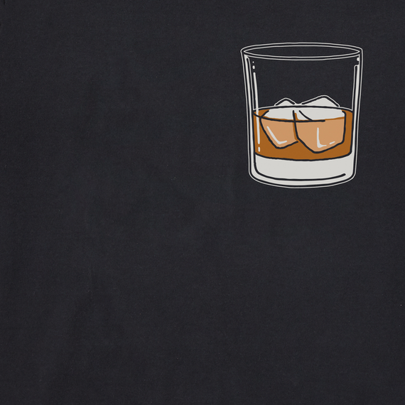 Life is Good Men's Clean Whiskey Glass Crusher Tee