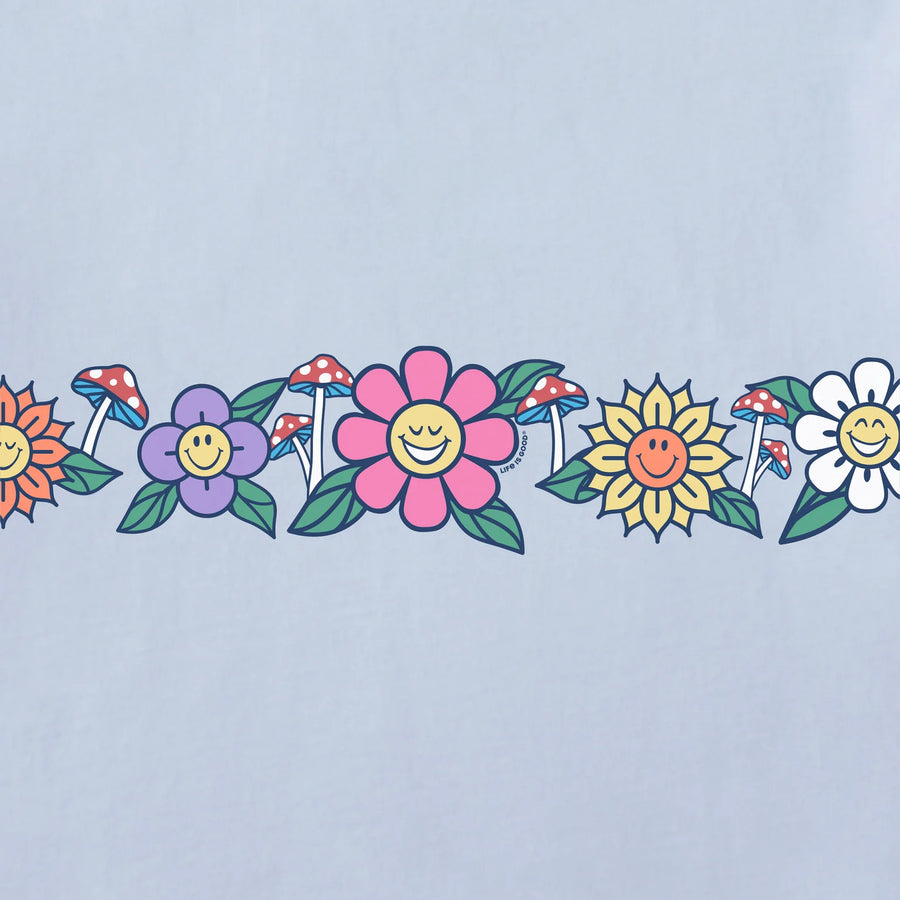 Life is Good Kids Flowers and Shrooms Good Vibes Fleece Hoodie